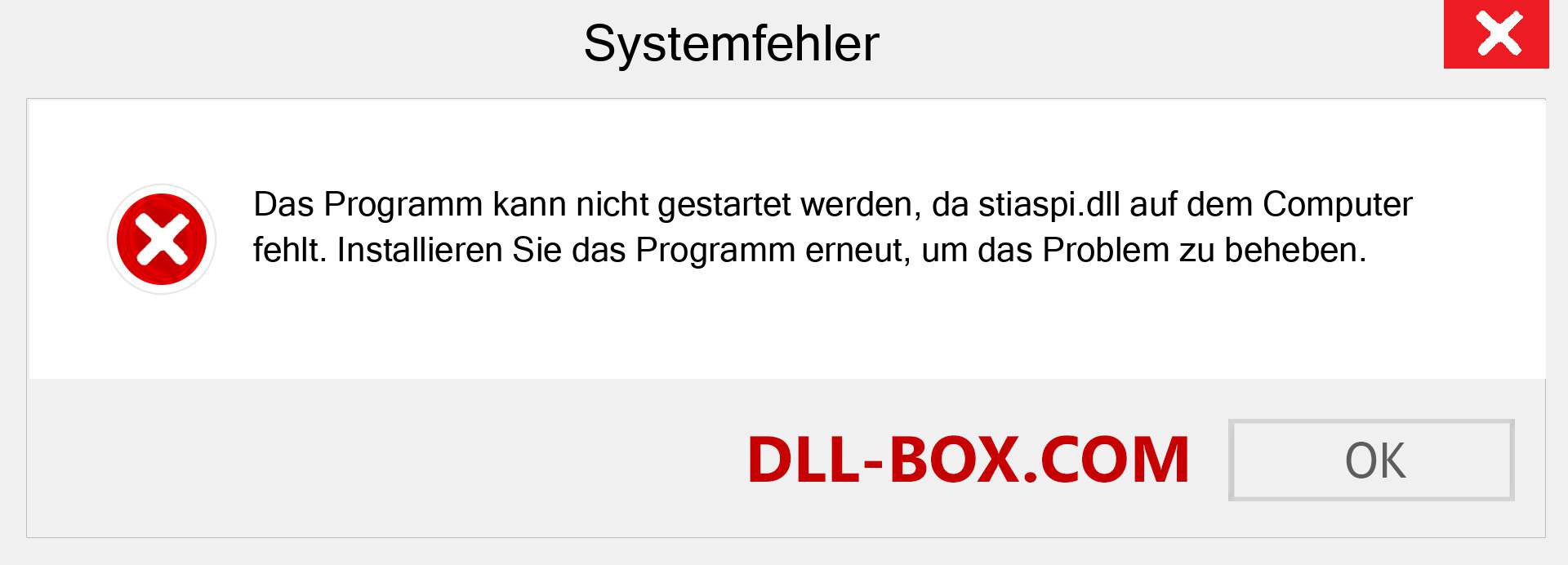 stiaspi.dll-Datei fehlt?. Download für Windows 7, 8, 10 - Fix stiaspi dll Missing Error unter Windows, Fotos, Bildern