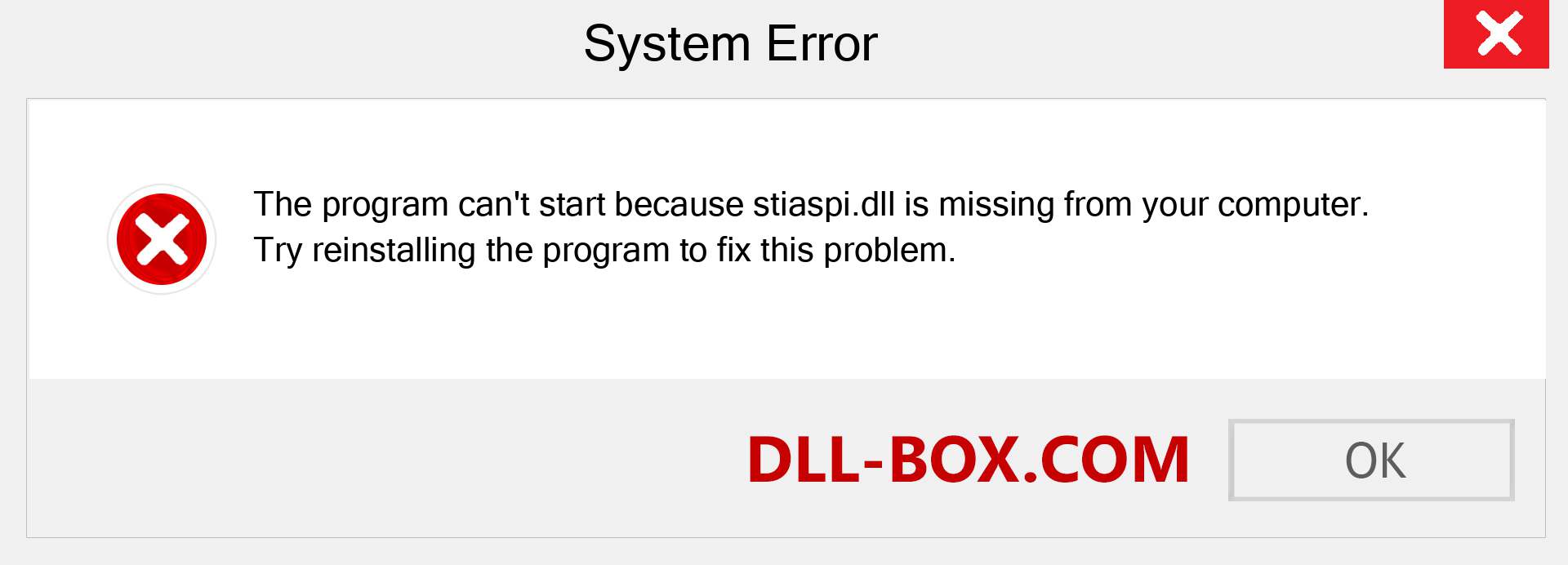  stiaspi.dll file is missing?. Download for Windows 7, 8, 10 - Fix  stiaspi dll Missing Error on Windows, photos, images