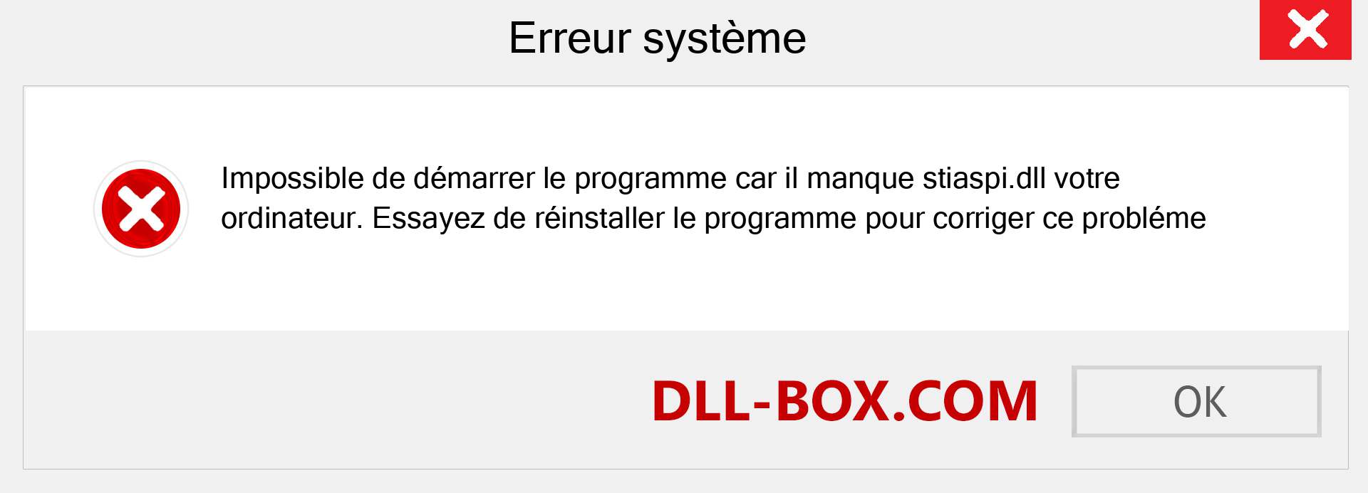 Le fichier stiaspi.dll est manquant ?. Télécharger pour Windows 7, 8, 10 - Correction de l'erreur manquante stiaspi dll sur Windows, photos, images